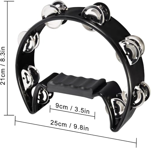 EASTROCK Tambourine Metal Jingles Hand