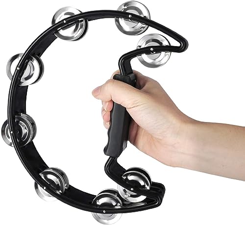 EASTROCK Tambourine Metal Jingles Hand