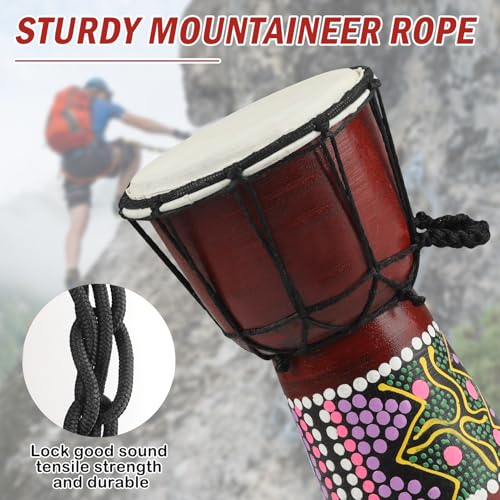 Wood Djembe Drum, 4.5'' x