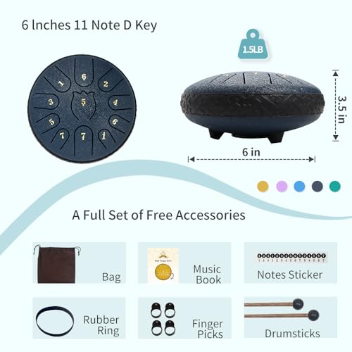 Steel Tongue Drum 6 Inche