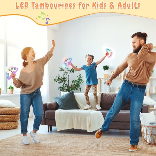 Aywewii LED Tambourine, Light Up