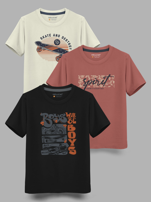 Hellcat Boys Printed Cotton Blend