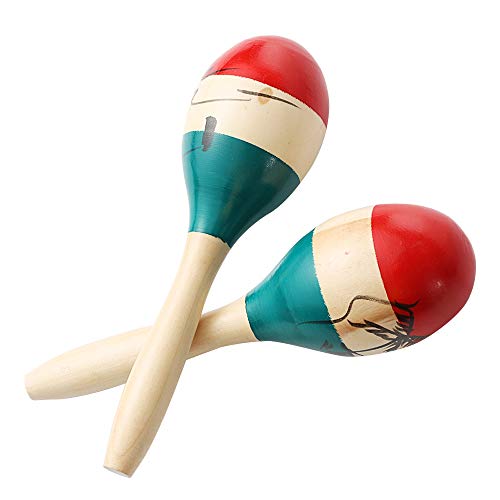 Maracas Large Colorful Wood Rumba