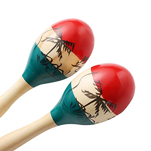 Maracas Large Colorful Wood Rumba