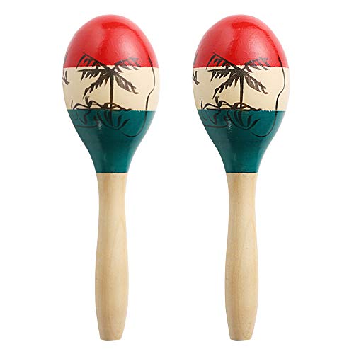 Maracas Large Colorful Wood Rumba