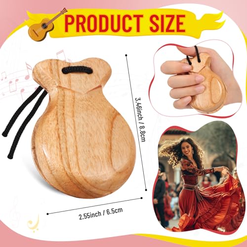 2 Pack Spanish Castanets Flamenco