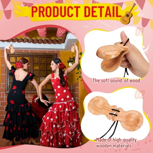 2 Pack Spanish Castanets Flamenco