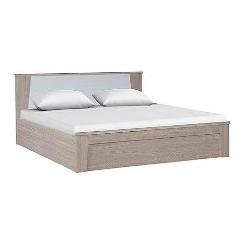 HomeTown Ambra Queen Bed with Box Storage in Oak Colour - Image 3