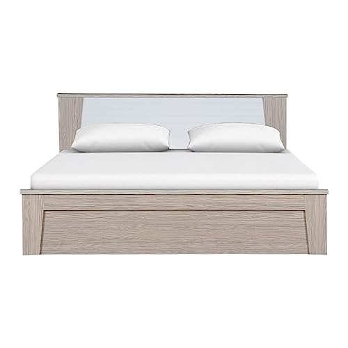 HomeTown Ambra Queen Bed with Box Storage in Oak Colour - Image 4