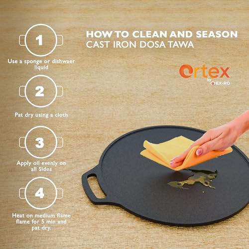 Ortex Cast Iron Dosa Tawa