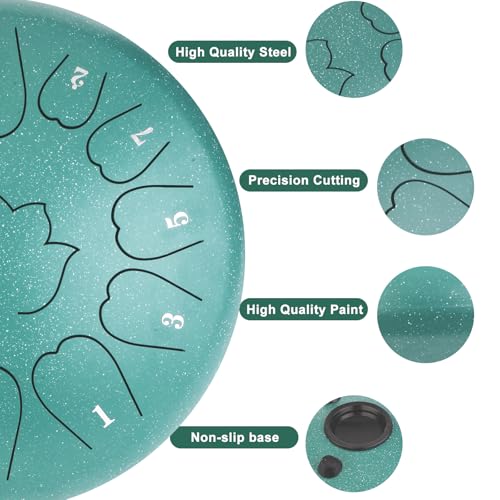 Steel Tongue Drum - 12-Inch