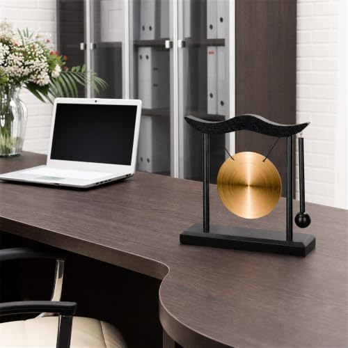 Mini Gong with Wood Stand
