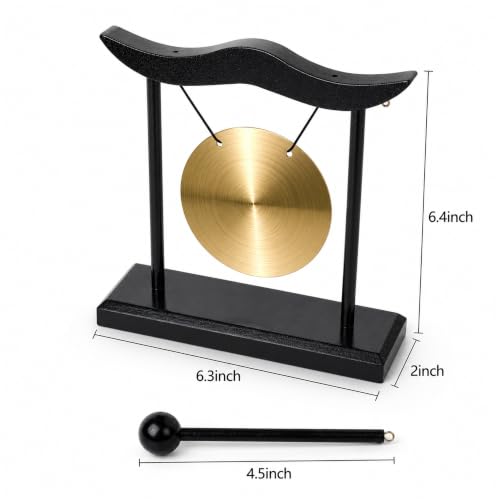 Mini Gong with Wood Stand
