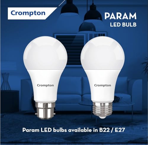 Crompton Param 13W Round B22 LED Cool Day Light - Image 4
