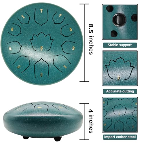 Steel Tongue Drum 8.5 Inch