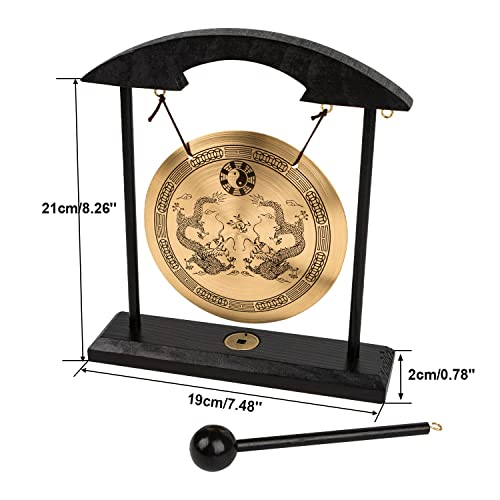 Zen Art Brass Feng Shui Desktop Gong - Image 2