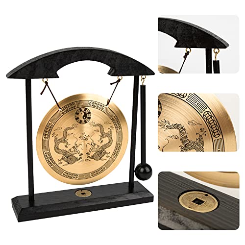 Zen Art Brass Feng Shui Desktop Gong - Image 3