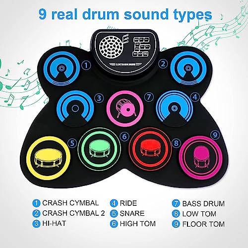 9-Pads Electronic Drum Set