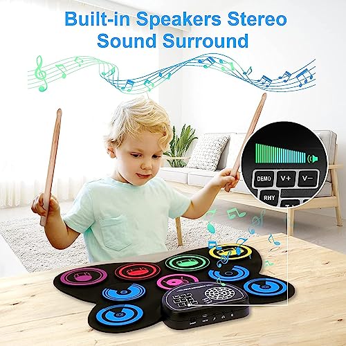 9-Pads Electronic Drum Set