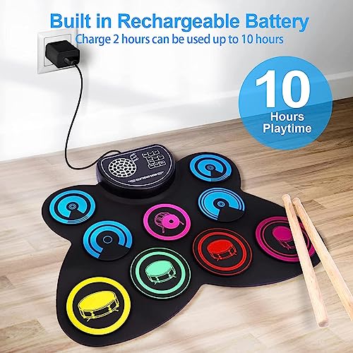 9-Pads Electronic Drum Set