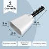 Cowbell with Handle - 2-Pack