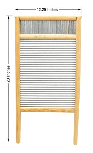 Large Washboard with Tin-23.5 Inches High X 12.5 Inches Wide - Image 4