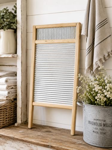 Large Washboard with Tin-23.5 Inches High X 12.5 Inches Wide - Image 5