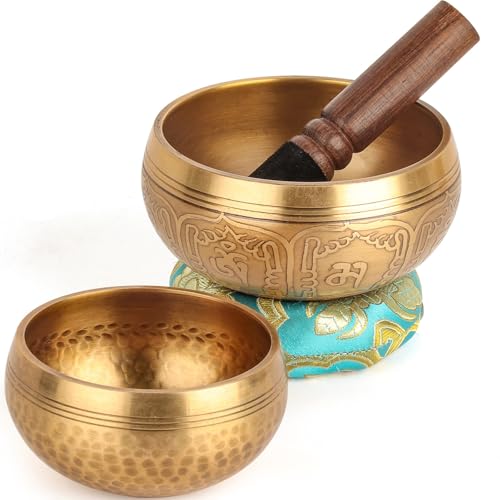Relaehih 2-Pack Tibetan Singing Bowls