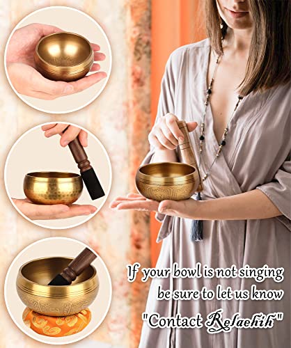 Relaehih 2-Pack Tibetan Singing Bowls