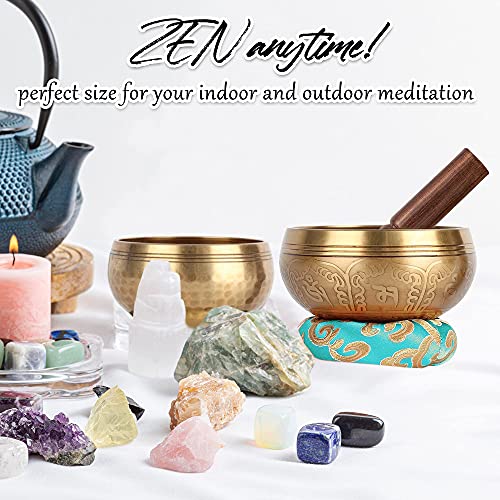 Relaehih 2-Pack Tibetan Singing Bowls