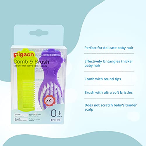 Pigeon Comb & Brush Set | Baby Grooming Kit - Image 4