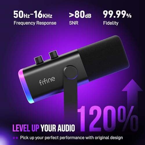 FIFINE XLR/USB Gaming Microphone Kit