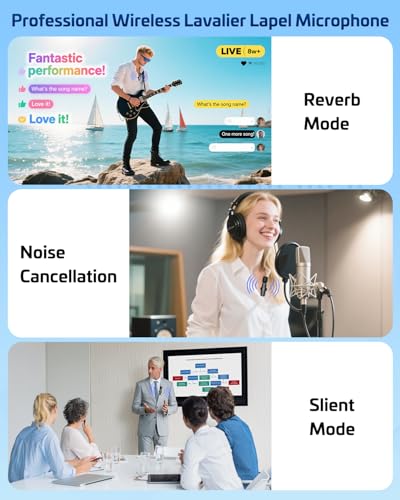 Pink Wireless Lavalier Microphone