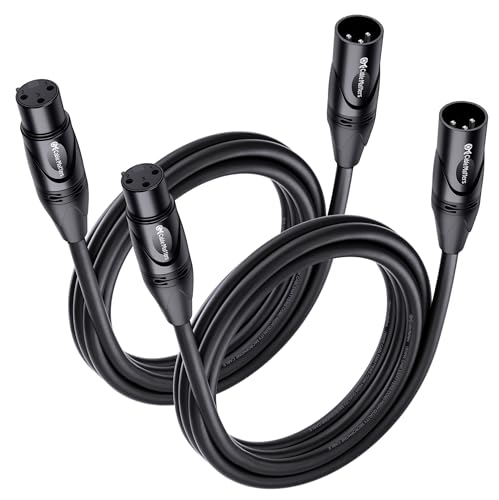 Cable Matters 2-Pack Male to Female XLR Microphone Cable 6 Feet