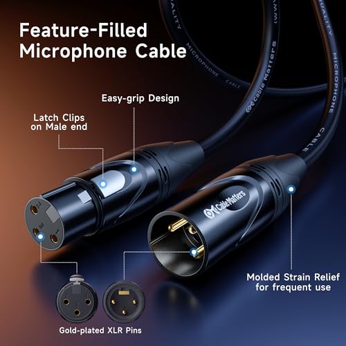 Cable Matters 2-Pack Male to Female XLR Microphone Cable 6 Feet - Image 6