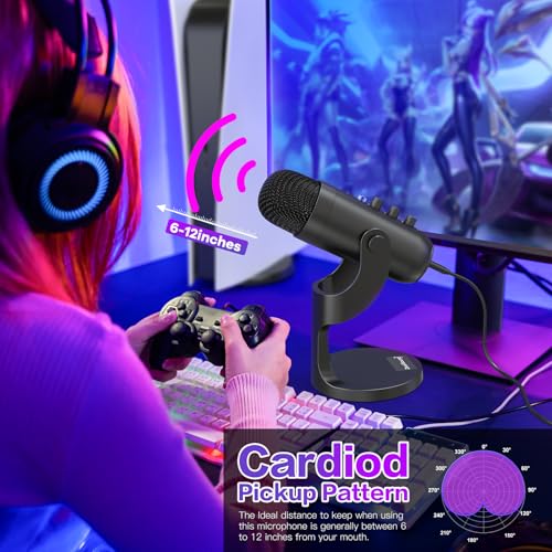 zealsound USB Microphone, Condenser Computer