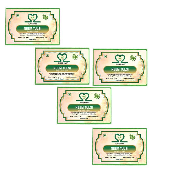 Neem & Tulsi Soap (Pack of 5) (5 x 125 g)