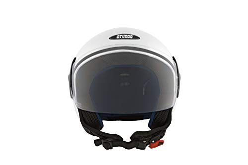 Studds Cub SUS_COFH_WHEL Open Face Helmet (White, L) - Image 3