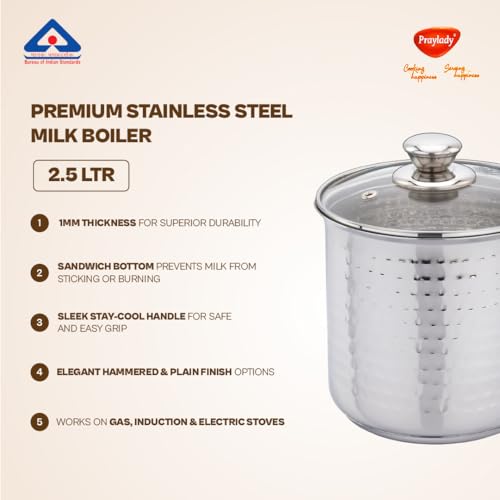 Praylady Stainless Steel Milk Boiler