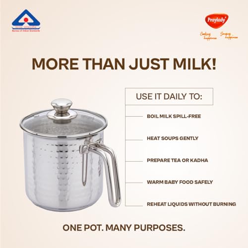 Praylady Stainless Steel Milk Boiler