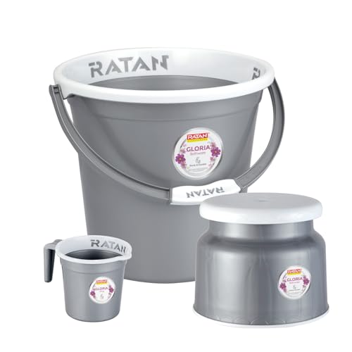 RATAN PLASTICWARE Plastic Bathroom Set