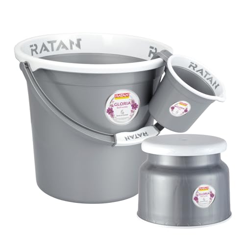RATAN PLASTICWARE Plastic Bathroom Set