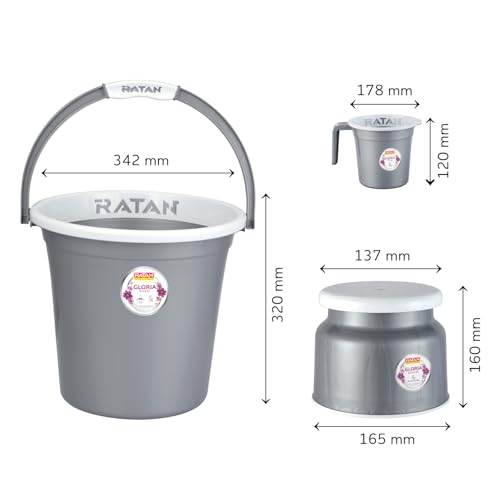 RATAN PLASTICWARE Plastic Bathroom Set