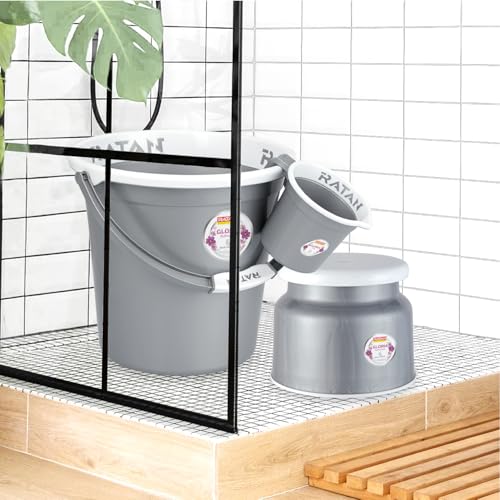 RATAN PLASTICWARE Plastic Bathroom Set