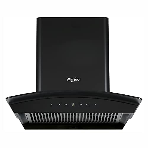 Whirlpool 60 cm 1250 m3/hr Filterless Auto Clean Chimney - CGFL PRO 602 HAC, Touch + Motion Sensor Control (Black), Standard