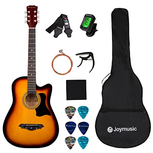 JOYMUSIC 6 String, Right, Sunburst (JG-38C)