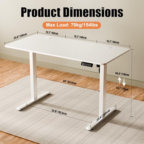ERGOMAKER Electric Standing Desk 120x60cm