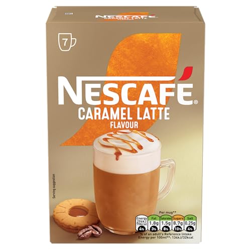 NESCAFÉ Caramel Latte Instant Coffee 7 x 17g Sachets - Image 3