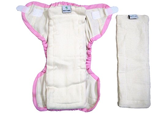 Unbleached Cotton Fitted Cloth Diaper (Size 3) - Image 2