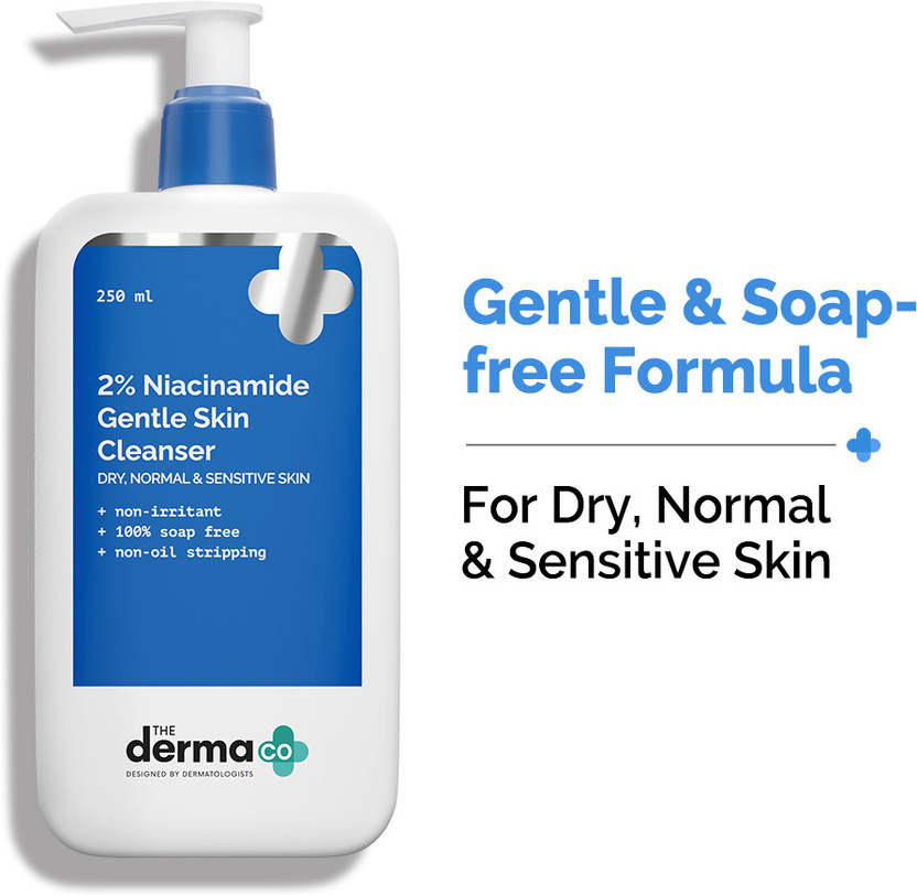 The Derma Co 2% Niacinamide Gentle Skin Cleanser for Sensitive, D...more